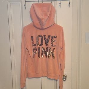 Peachy PINK zip up